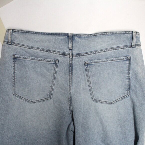 No Boundaries XL 16-18 No Waist Wide Leg Baggy Light Wash Blue Denim Jeans - Picture 6 of 12